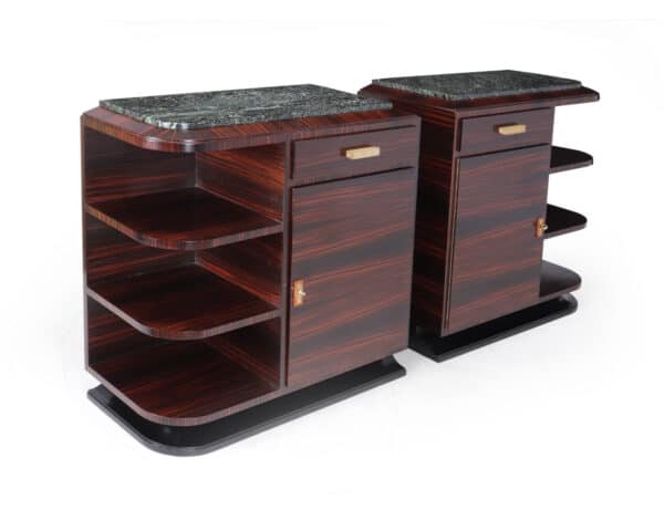 Pair of French Art Deco Macassar Ebony Cabinets - Image 16