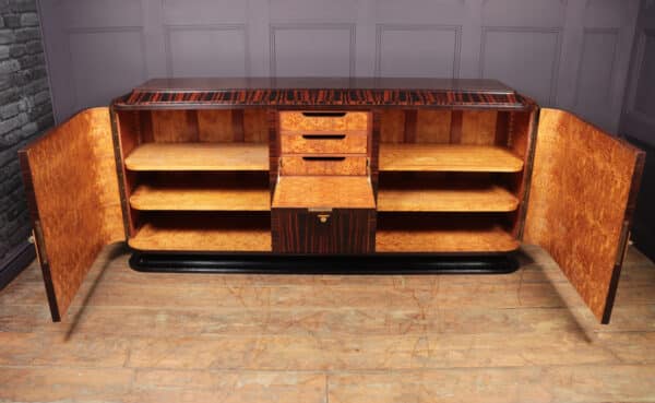 Art Deco Sideboard In Macassar with Shargreen Detail Paris 1925 - Image 4