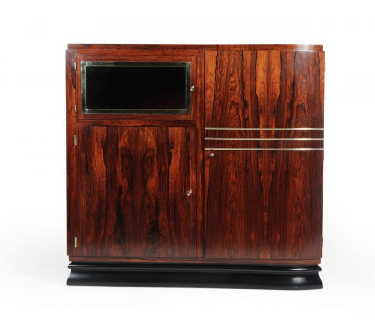 French Art Deco Rosewood Cabinet c1925