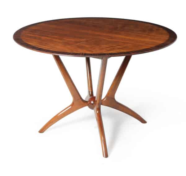 Italian Mid Century Modern Walnut Dining Table c1950’s Antique Tables 3