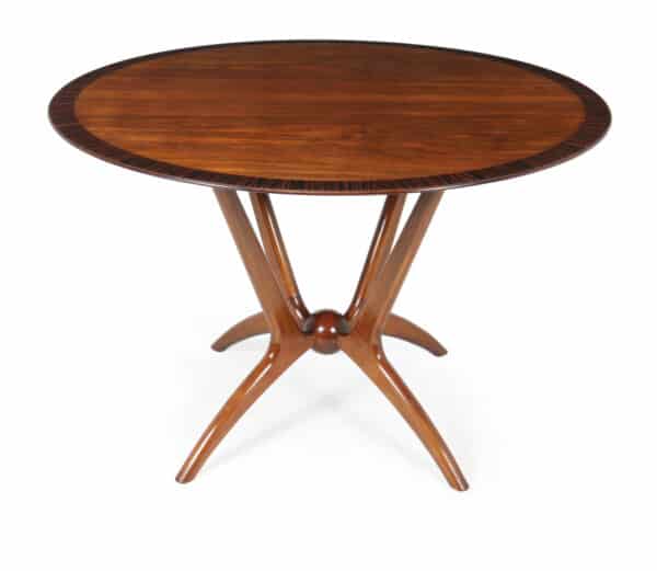 Italian Mid Century Modern Walnut Dining Table c1950’s Antique Tables 10