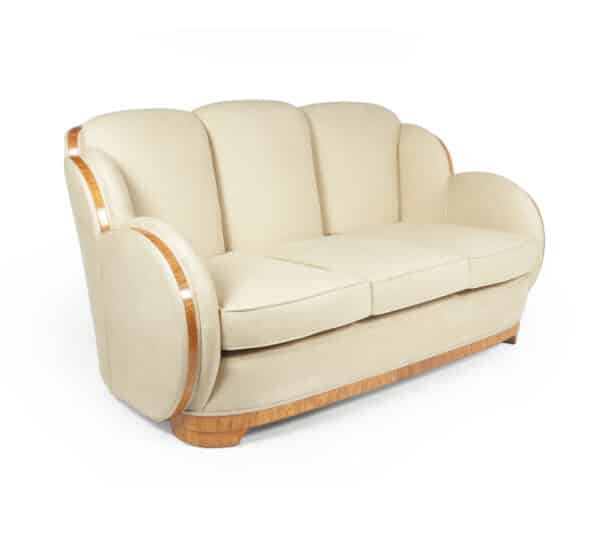 Art Deco Cloud Suite in Sycamore by Epstein c1930 - Image 3