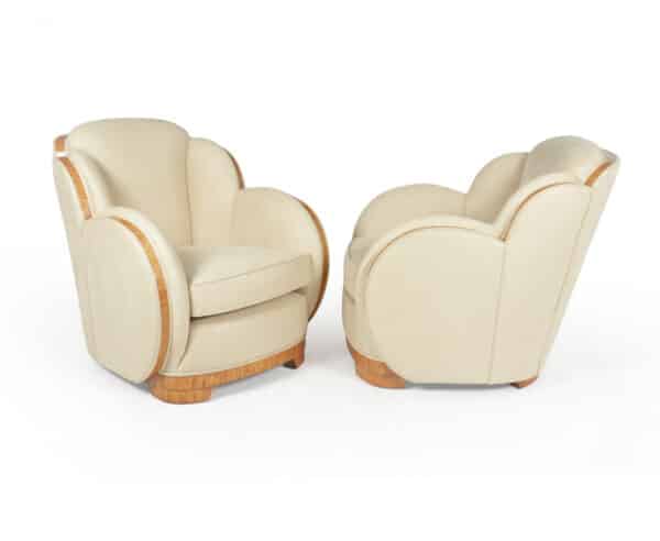 Art Deco Cloud Suite in Sycamore by Epstein c1930 Antique Chairs 6