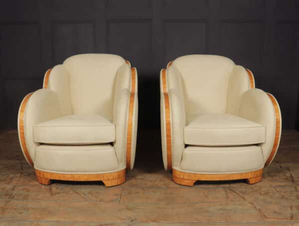 Art Deco Cloud Suite in Sycamore by Epstein c1930 Antique Chairs 11