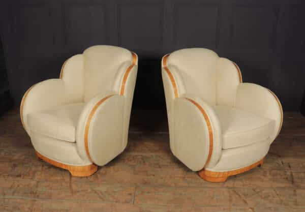 Art Deco Cloud Suite in Sycamore by Epstein c1930 Antique Chairs 13