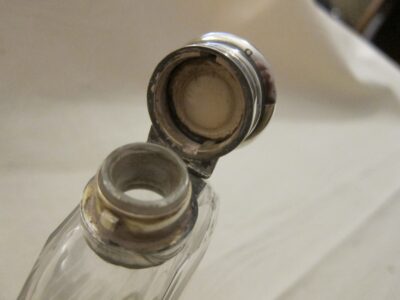 1891 London "Asprey" Silver & Cut Glass Hip Flask - Image 9