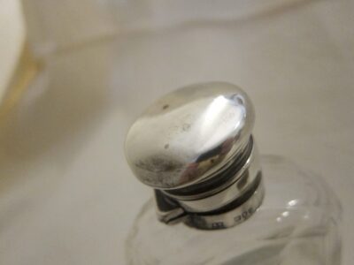1891 London "Asprey" Silver & Cut Glass Hip Flask - Image 4