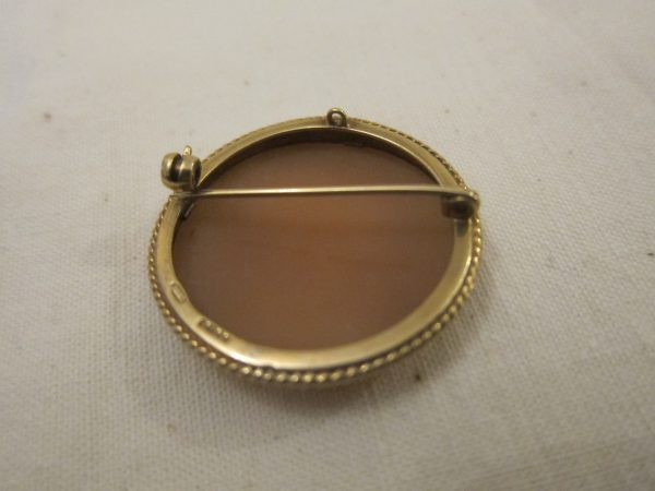 Vintage 9ct Gold Framed Cameo gold Antique Jewellery 4