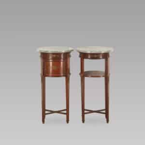 A Pair of Late 19thc French Bedside Tables Antique Antique Tables