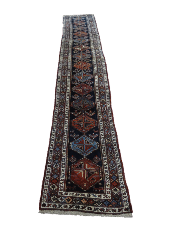 KURDISH 480cm x 94cm Antique Antique Rugs 3