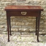 Georgian red walnut tea table circa 1755 Georgian Antique Tables