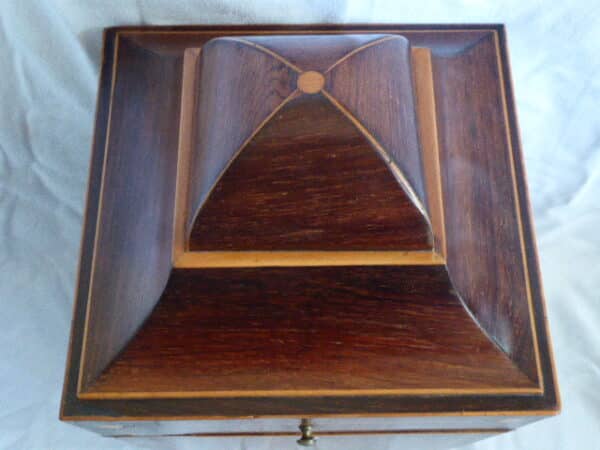 Rare rosewood Georgian knife box Georgian Antique Boxes 6