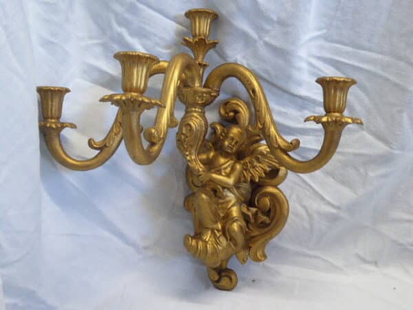 Pair of gesso sconces - 18th century - Image 2