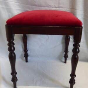 An early Victorian rosewood stool rosewood Antique Stools