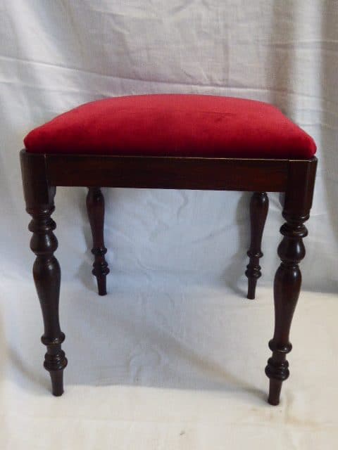 An early Victorian rosewood stool rosewood Antique Stools 3