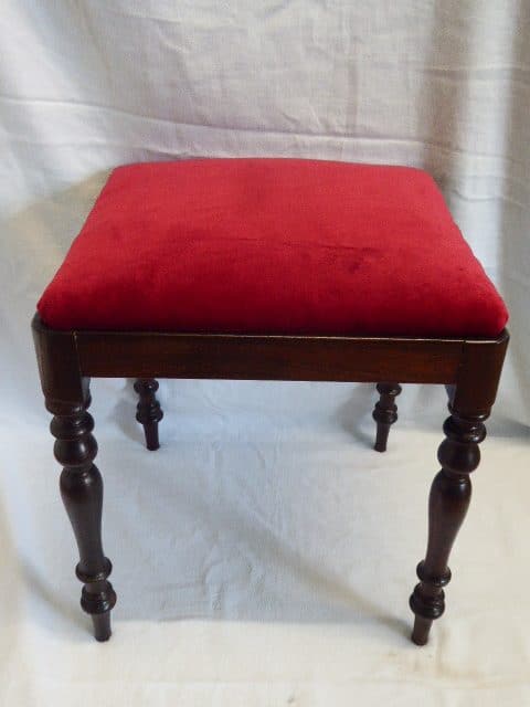An early Victorian rosewood stool rosewood Antique Stools 4