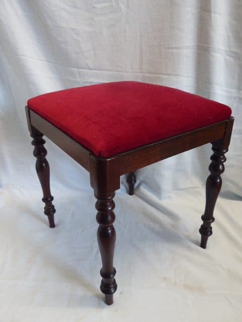 An early Victorian rosewood stool rosewood Antique Stools 5