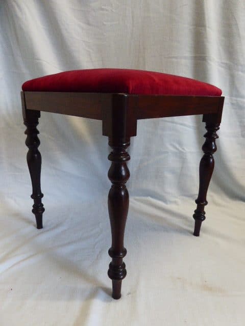 An early Victorian rosewood stool rosewood Antique Stools 6