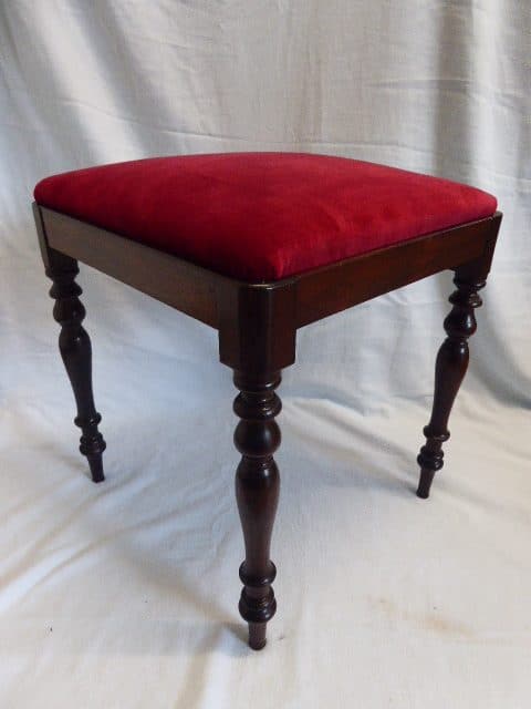 An early Victorian rosewood stool rosewood Antique Stools 7
