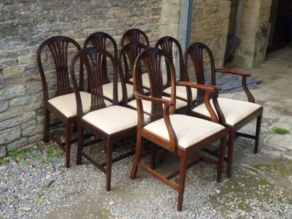 Set of 8 mahogany dining chairs circa 1885 dining chairs Antique Chairs 4