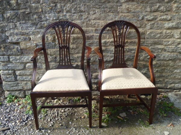 Set of 8 mahogany dining chairs circa 1885 dining chairs Antique Chairs 8