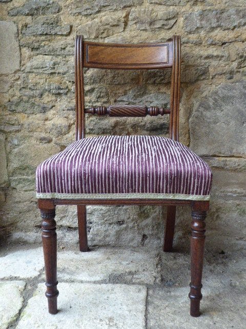 Set of 4 mahogany rope back chairs circa 1810 dining chairs Antique Chairs 6
