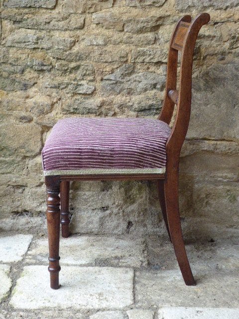 Set of 4 mahogany rope back chairs circa 1810 dining chairs Antique Chairs 7