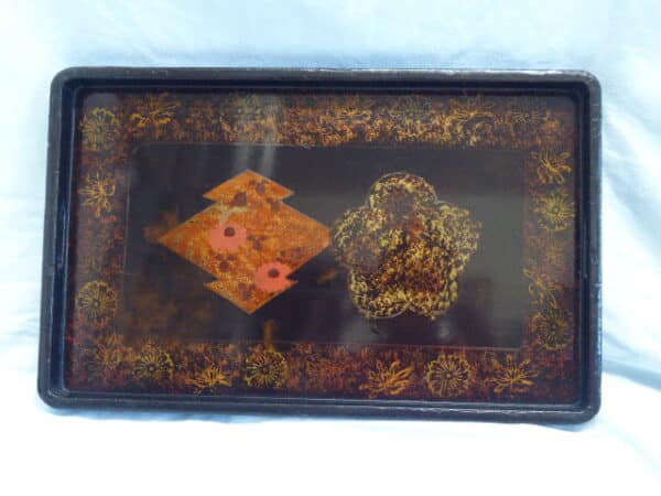 Japanese lacquered tray – early 20th century tray Antique Trays 3