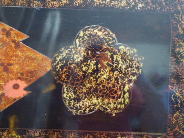 Japanese lacquered tray - early 20th century - Image 2