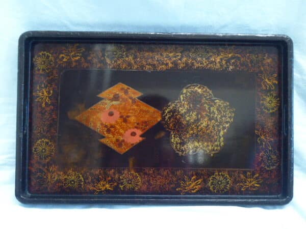 Japanese lacquered tray – early 20th century tray Antique Trays 6