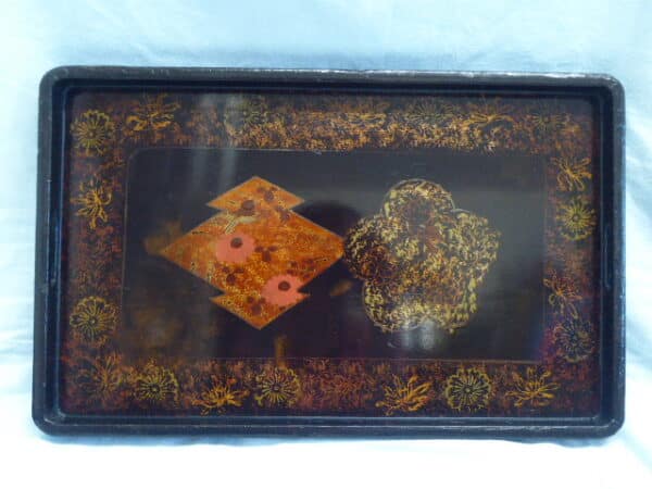 Japanese lacquered tray - early 20th century - Image 4