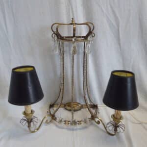 Wall sconce – mid-Victorian crystal Antique Lighting