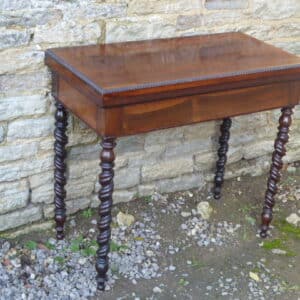 Rosewood card table circa 1840 card table Antique Tables