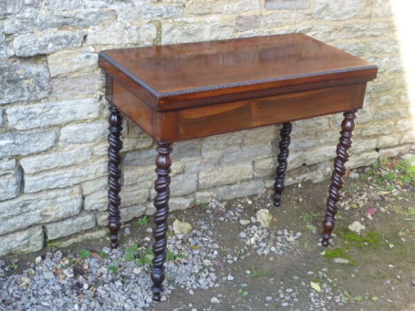 Rosewood card table circa 1840 card table Antique Tables 3