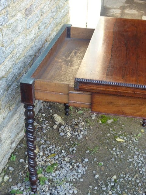 Rosewood card table circa 1840 card table Antique Tables 6