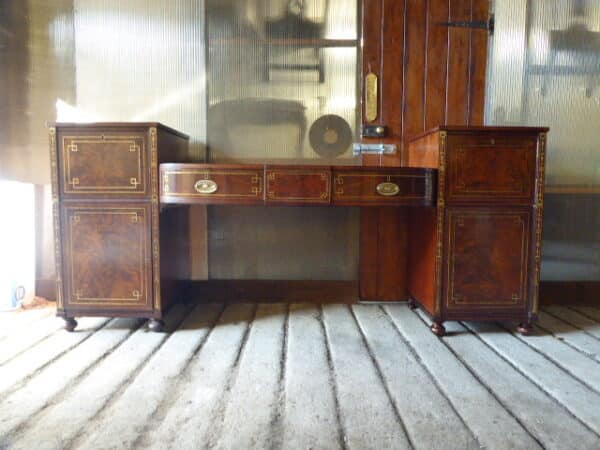 Impressive Regency mahogany brass inlaid sideboard brass inlay Antique Sideboards 3