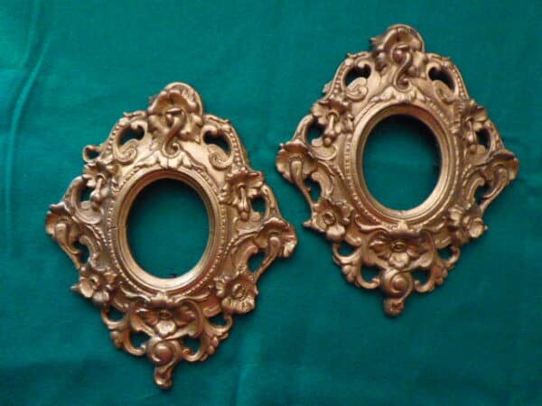 Pair of Georgian gesso portrait frames - Image 6