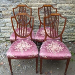 Set of 4 exceptional mahogany dining chairs dining chairs Antique Chairs