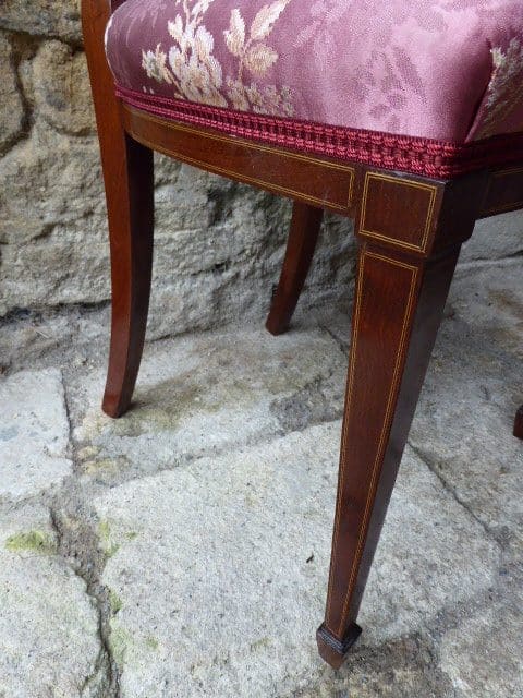 Set of 4 exceptional mahogany dining chairs dining chairs Antique Chairs 7