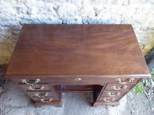 Georgian mahogany knee hole desk circa 1800 desk Antique Desks 6