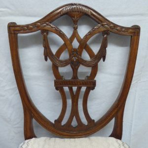 Walnut shield back chair circa 1790 chair Antique Chairs