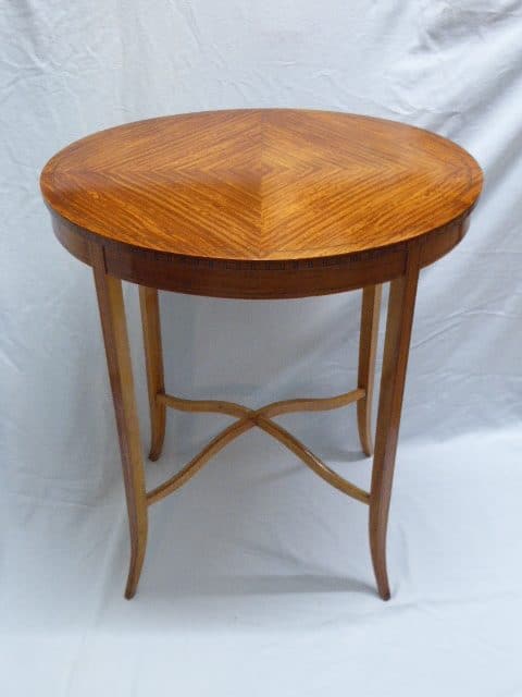 Edwardian satinwood occasional table occasional table Antique Tables 3