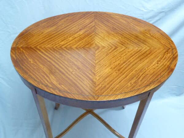 Edwardian satinwood occasional table occasional table Antique Tables 4