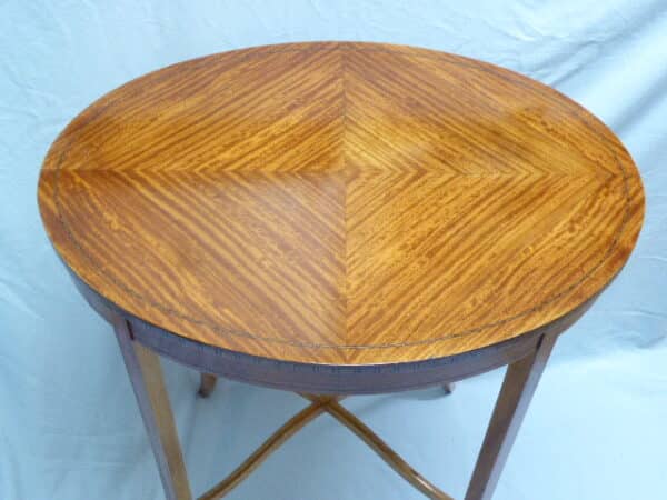 Edwardian satinwood occasional table - Image 2