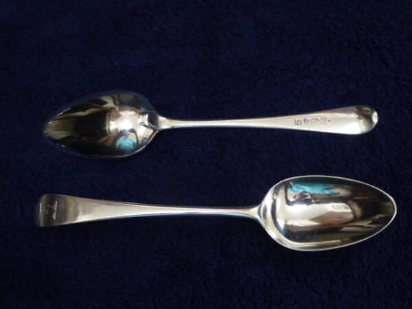 Set of 12 silver serving spoons 1782 serving spoons Antique Silver 7