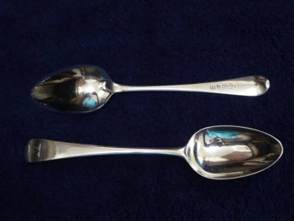 Set of 12 silver serving spoons 1782 - Image 5