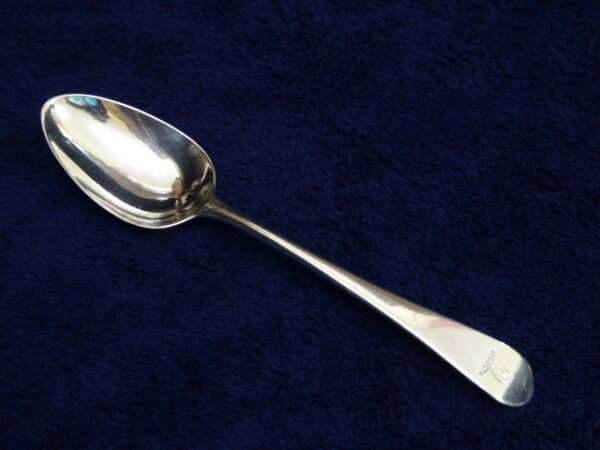 Set of 12 silver serving spoons 1782 - Image 6