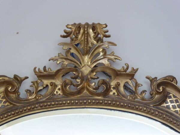 Gilded gesso mirror circa 1860 gesso Antique Mirrors 7