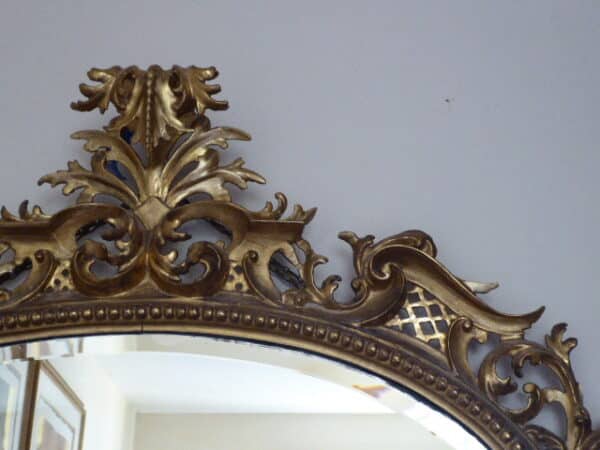 Gilded gesso mirror circa 1860 gesso Antique Mirrors 8