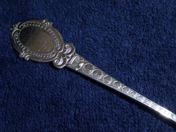 Silver sifting spoon 1850 Birminghamy Birmingham Antique Silver 6